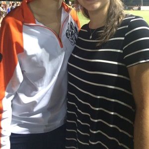 Black and white tunic shirt
